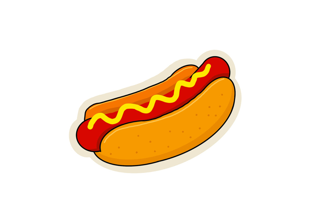 Hotdog Sticker