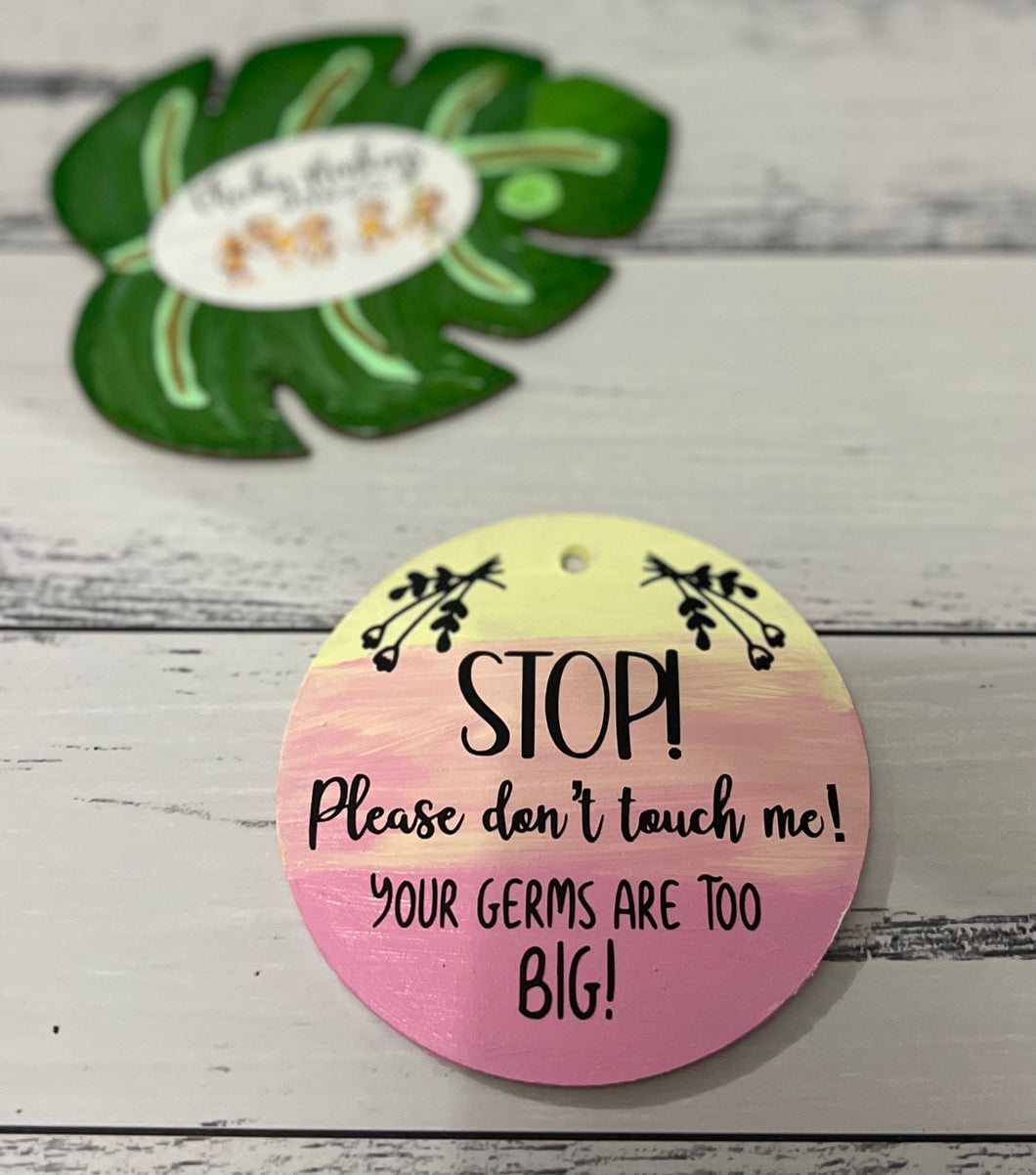 Your Germs are too BIG! - Yellow/Pink - Tag