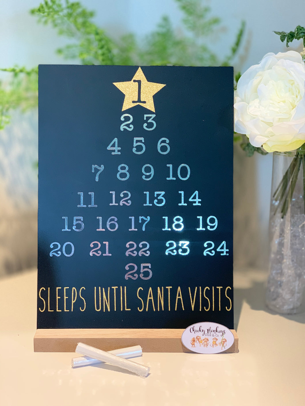 Chalkboard Countdown Calendar