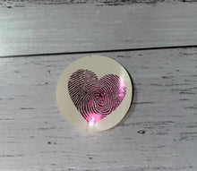 Load image into Gallery viewer, Holographic Pink Foil Heart Stickers
