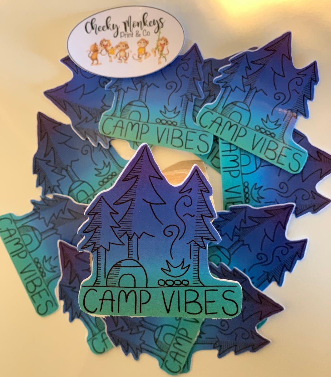 Camp Life Sticker