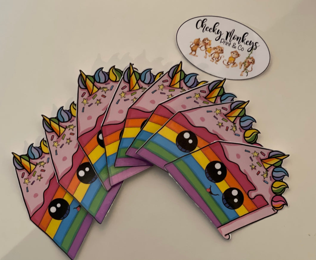 Unicorn Cake Slice Sticker